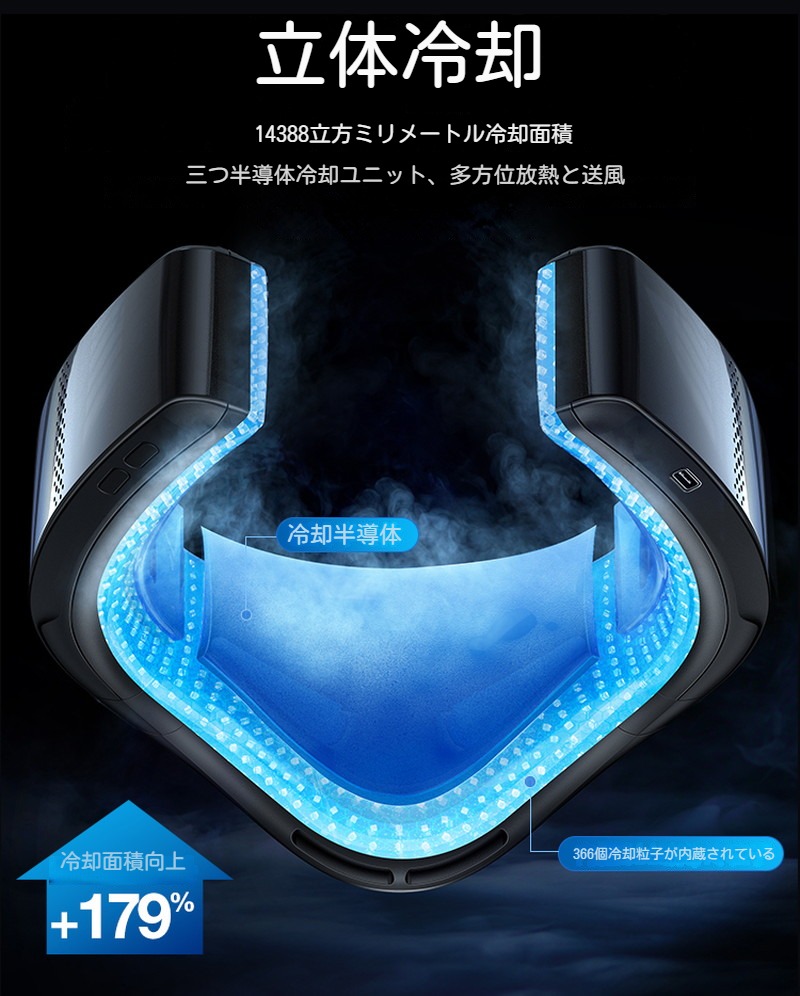 楽天市場】TORRAS ネッククーラー 首掛け 扇風機 瞬間冷却 冷却