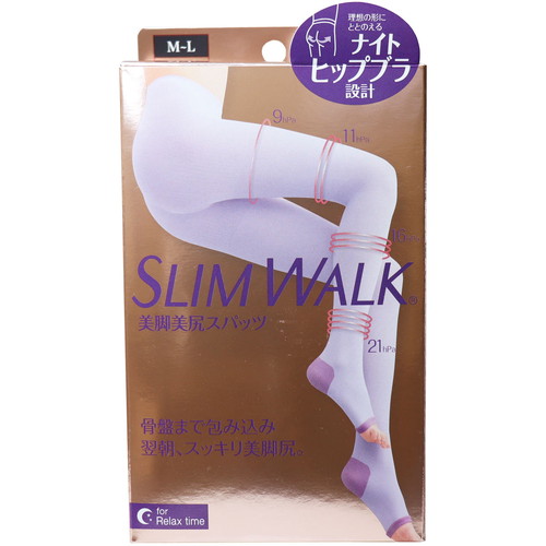 楽天市場】スリムウォーク 美脚美尻スパッツ ラベンダー M-Lピップ
