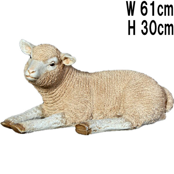 楽天市場】くつろぐ子ひつじ Merino Lamb Resting 強化プラスチック