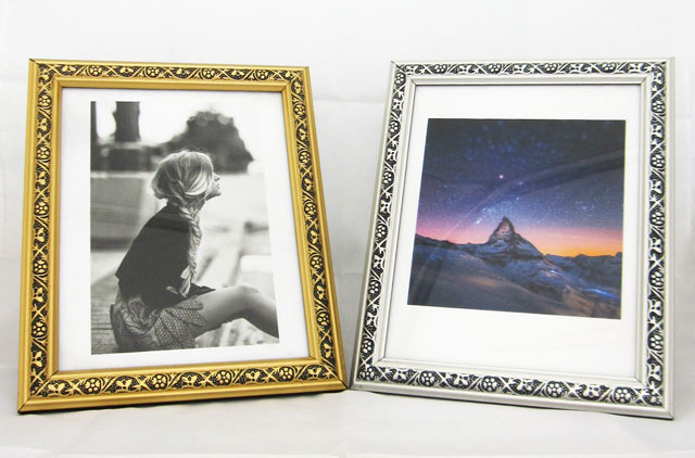 楽天市場】フォトフレーム ゴールド シルバー 2点セット 写真立て 額縁