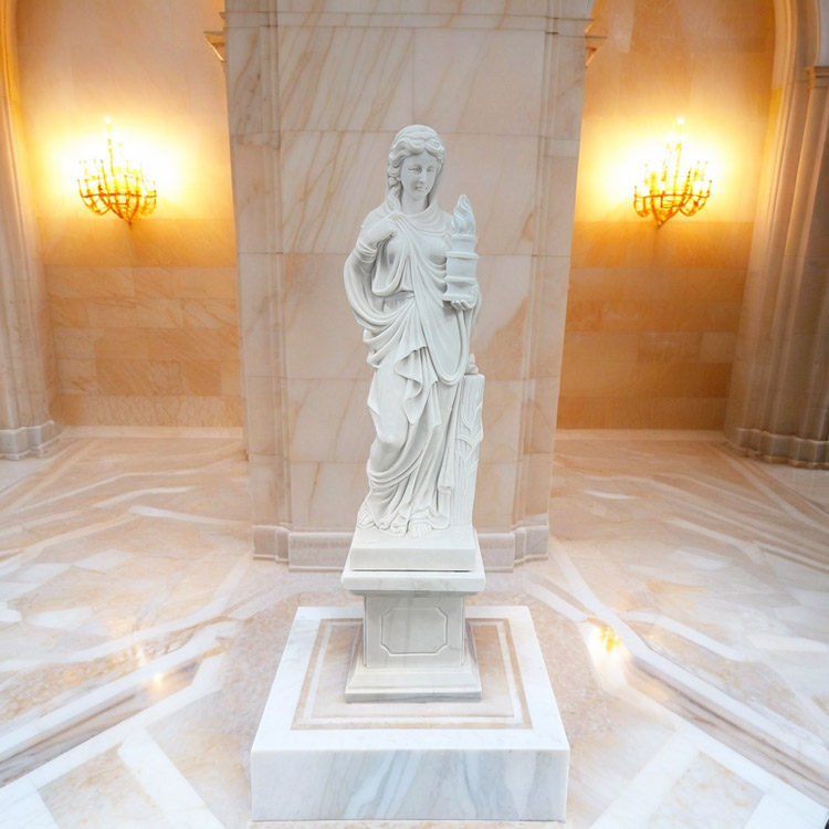 楽天市場】天然大理石彫刻 季節の乙女（冬）高さ160cm 石像 女性像