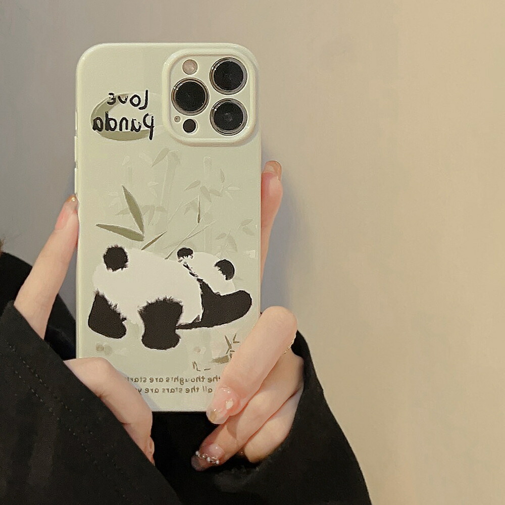 楽天市場】送料無料 iPhone16 ケース 互換品 panda パンダ 竹 高級感