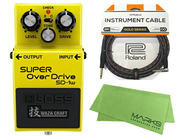 楽天市場】BOSS SD-1w(J) + Roland ケーブル セット［マークス