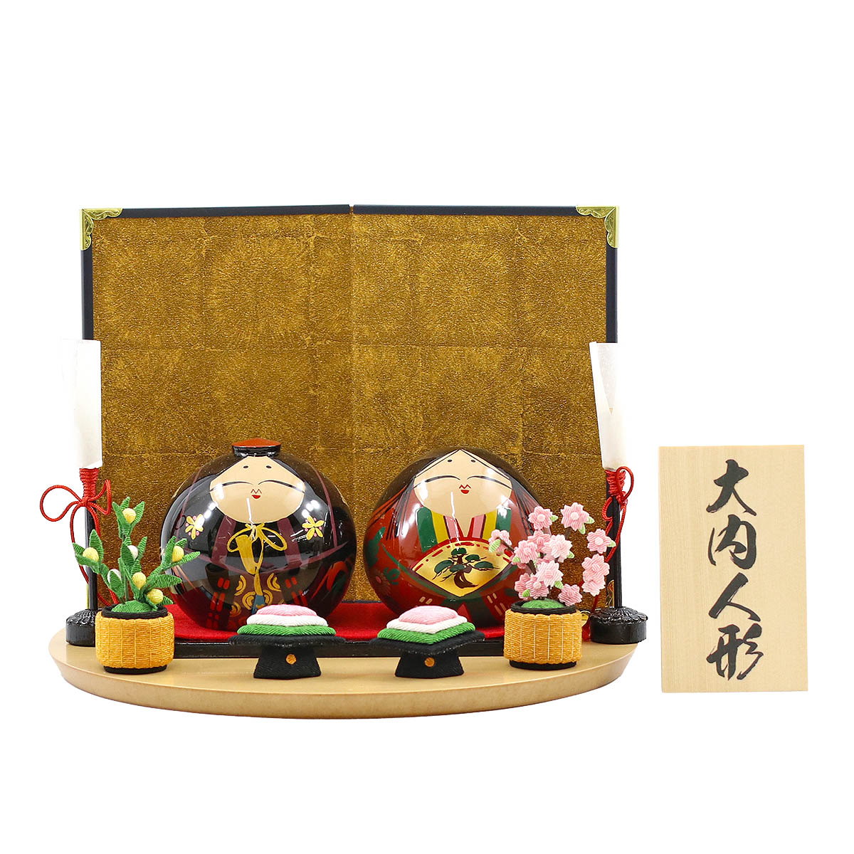 谷口漆香堂　大内人形雛飾り 大内人形 大内ひな 21号 谷口漆香堂 山口市 伝統工芸品 : 山口ぶちええ