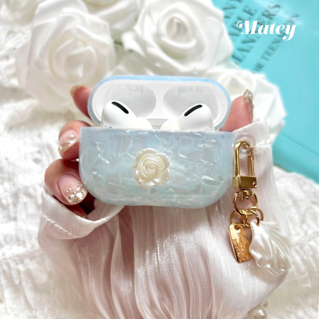 楽天市場】【公式】Matey original アイスブルーローズ AirPodsケース
