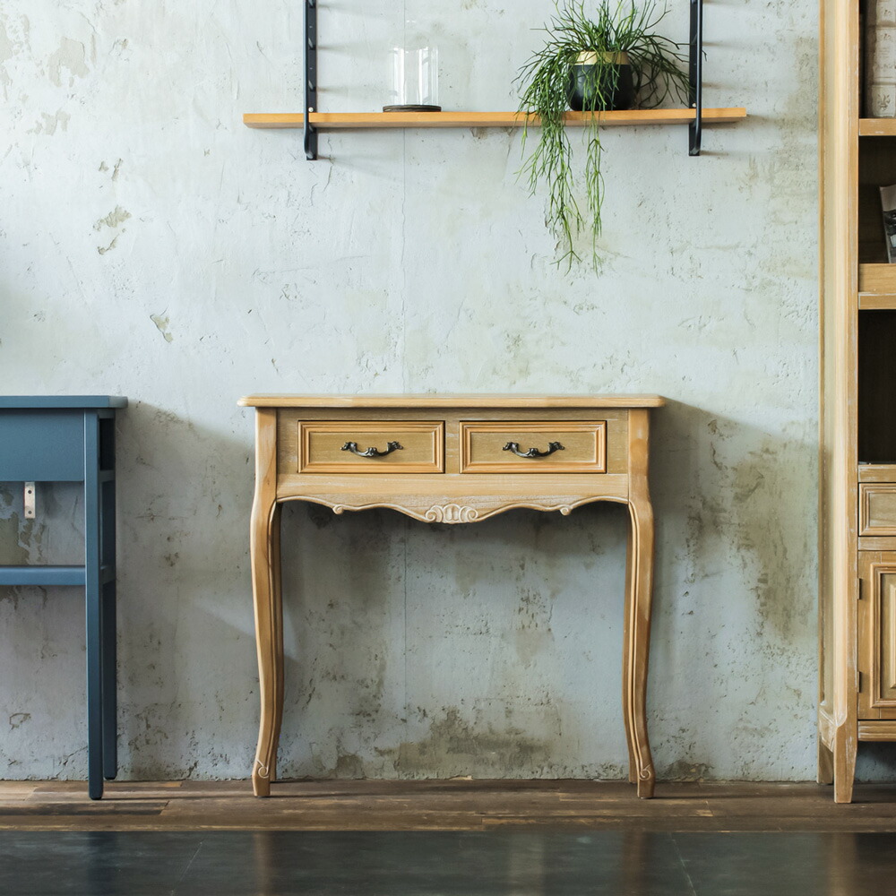 アンティーク調 猫脚コンソールテーブル＆スツール シャビーシック