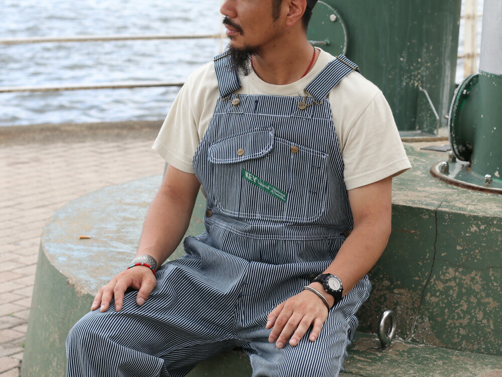 楽天市場】裾上げ無料 KEY INDUSTRIES,INC. ヒッコリー オーバーオール