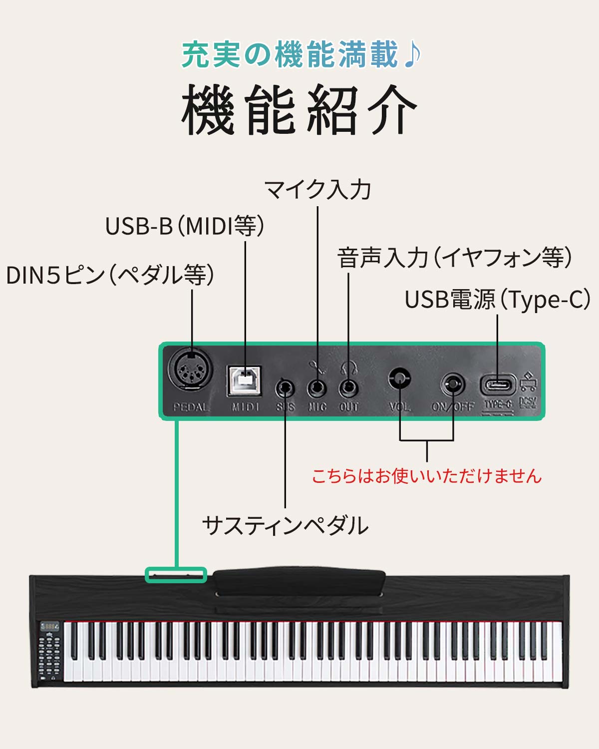 楽天市場】【3/1ワンダフルデー特価】【楽天1位】RiZKiZ 電子ピアノ 88