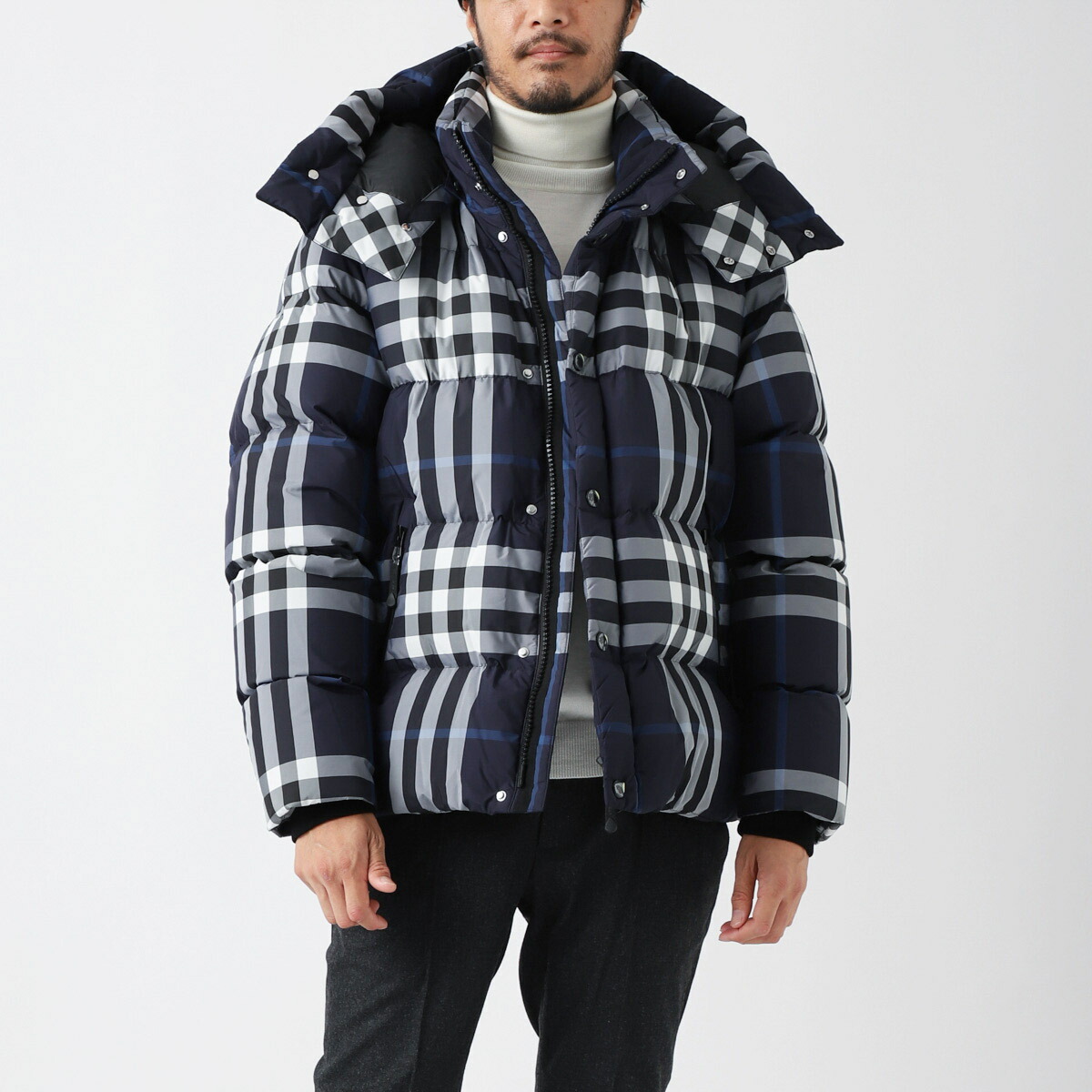 楽天市場】バーバリー BURBERRY ダウンジャケット ブルー メンズ