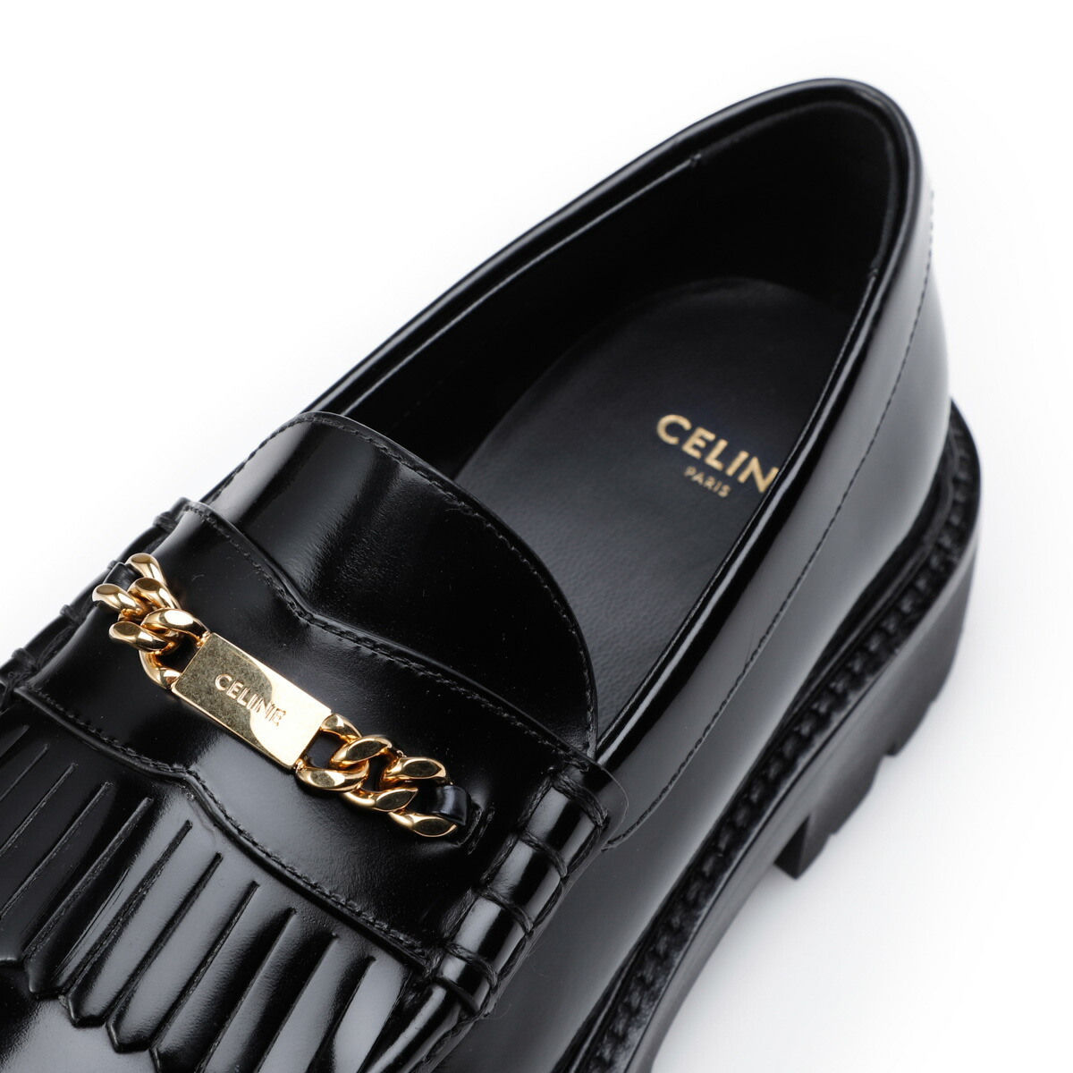 楽天市場】セリーヌ CELINE ローファー ブラック レディース 35836