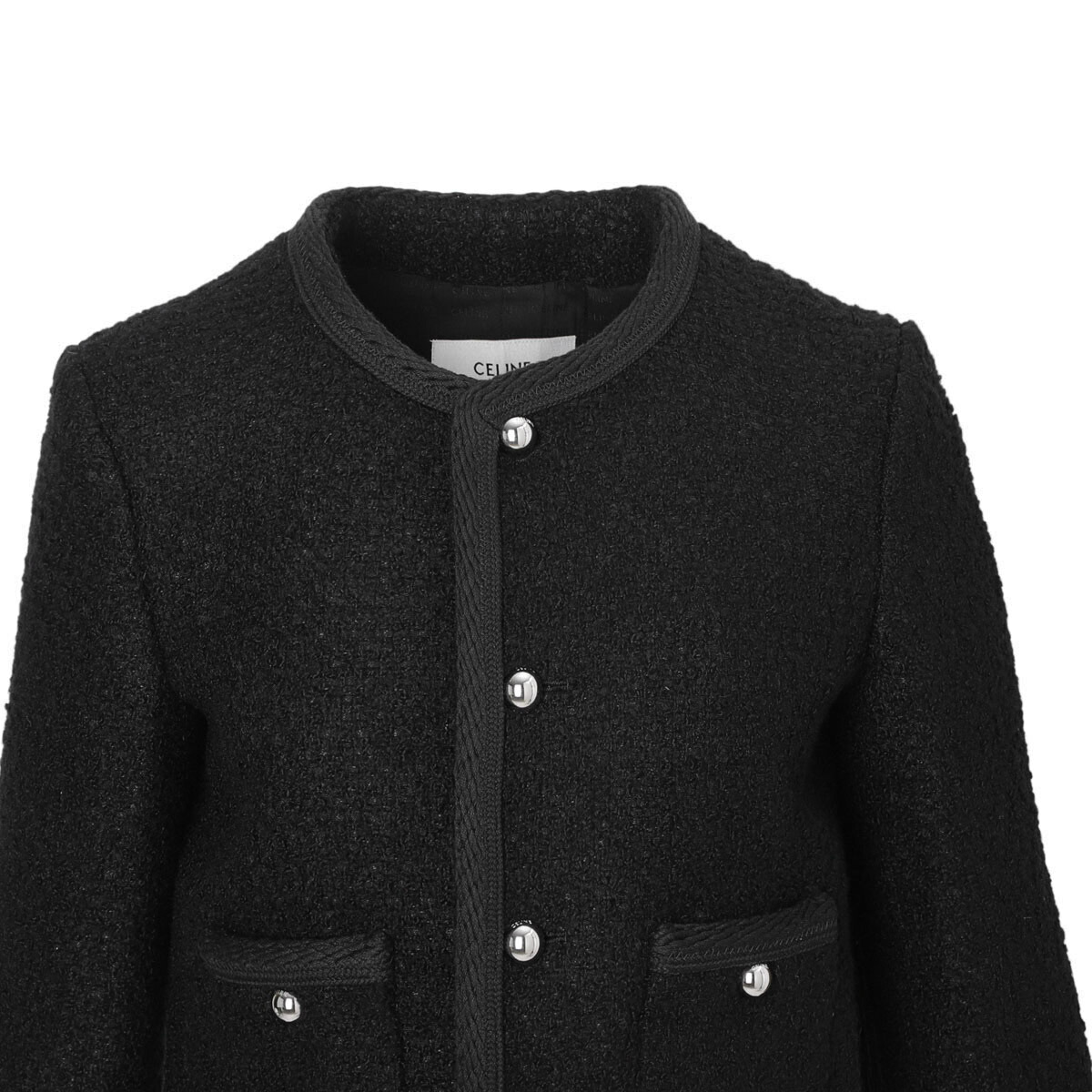 楽天市場】セリーヌ CELINE ツイードジャケット ブラック レディース