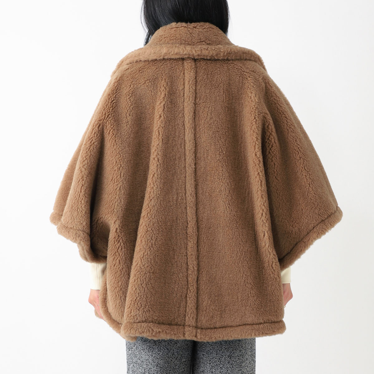 楽天市場】マックスマーラ Max Mara ケープ ポンチョ ブラウン