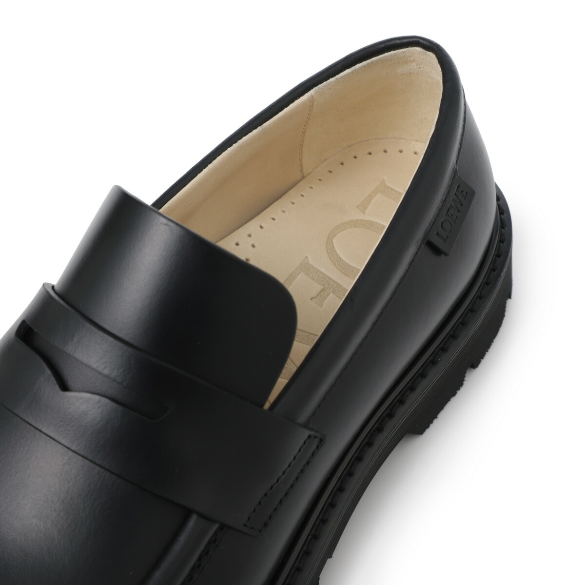 楽天市場】ロエベ LOEWE ローファー ブラック レディース 大きいサイズ