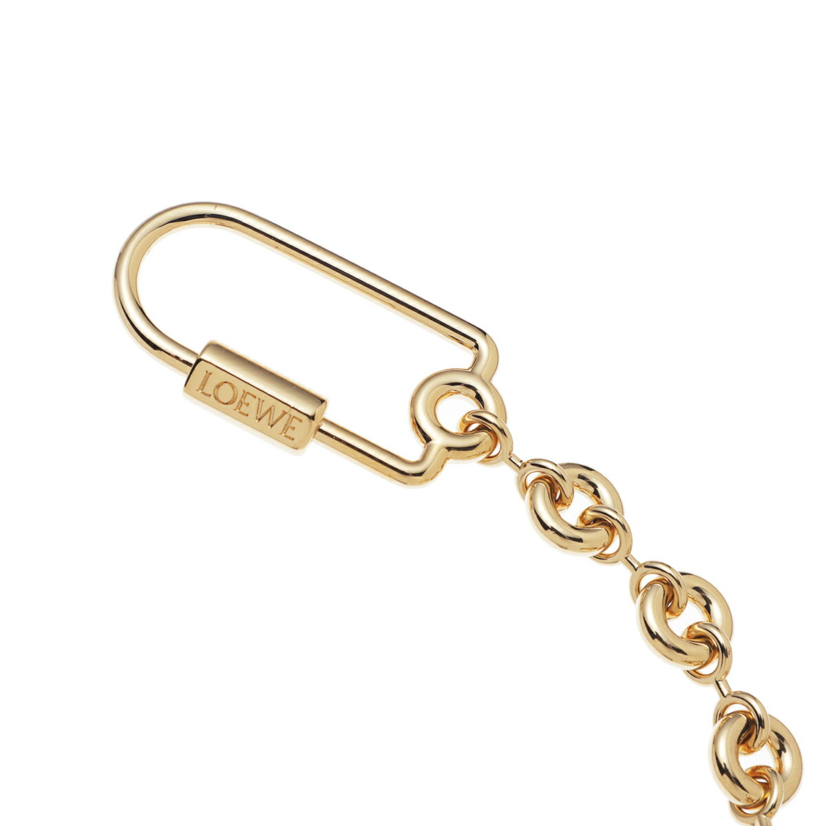 楽天市場】ロエベ LOEWE キーリング バッグチャームゴールド