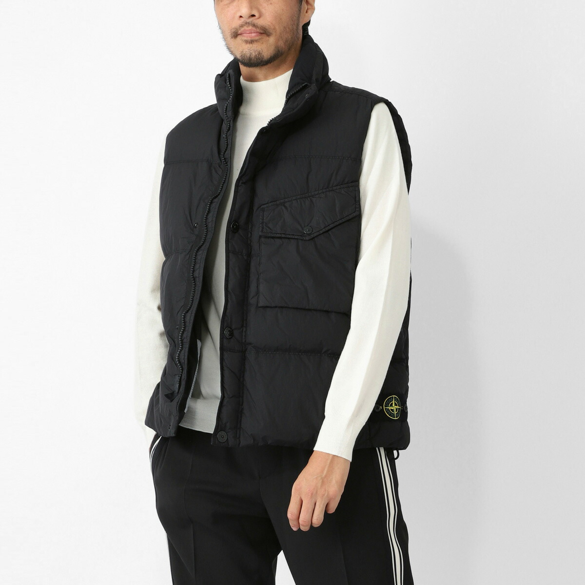 楽天市場】ストーンアイランド STONE ISLAND ダウンベスト ブラック