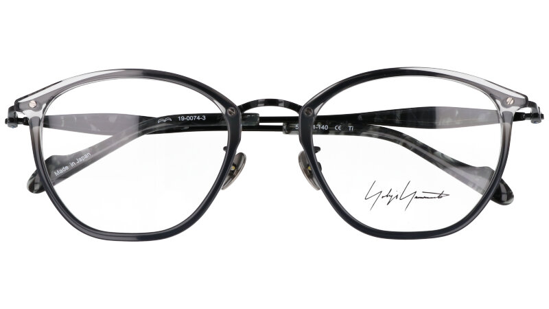楽天市場】メガネ ヨウジヤマモト 19-0074 3 クリアグレー 個性的 鯖江