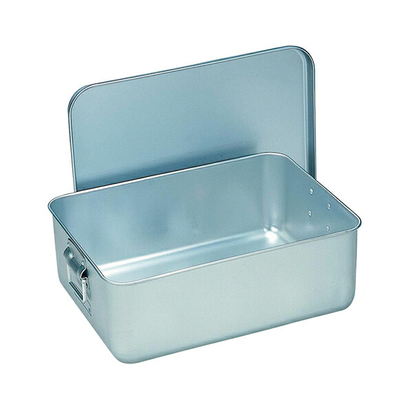 楽天市場】アルマイト 給食用パン箱 260-A (40人用) 蓋付き : 厨房卸