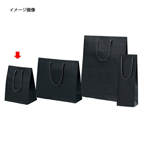 楽天市場】手提げ紙袋 カラークラフト袋 黒 20×12×25cm 10枚 61-313-3