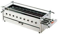 楽天市場】SA18-0四本パイプ焼台 (大) 12・13A【焼き鳥の焼き台 焼き器