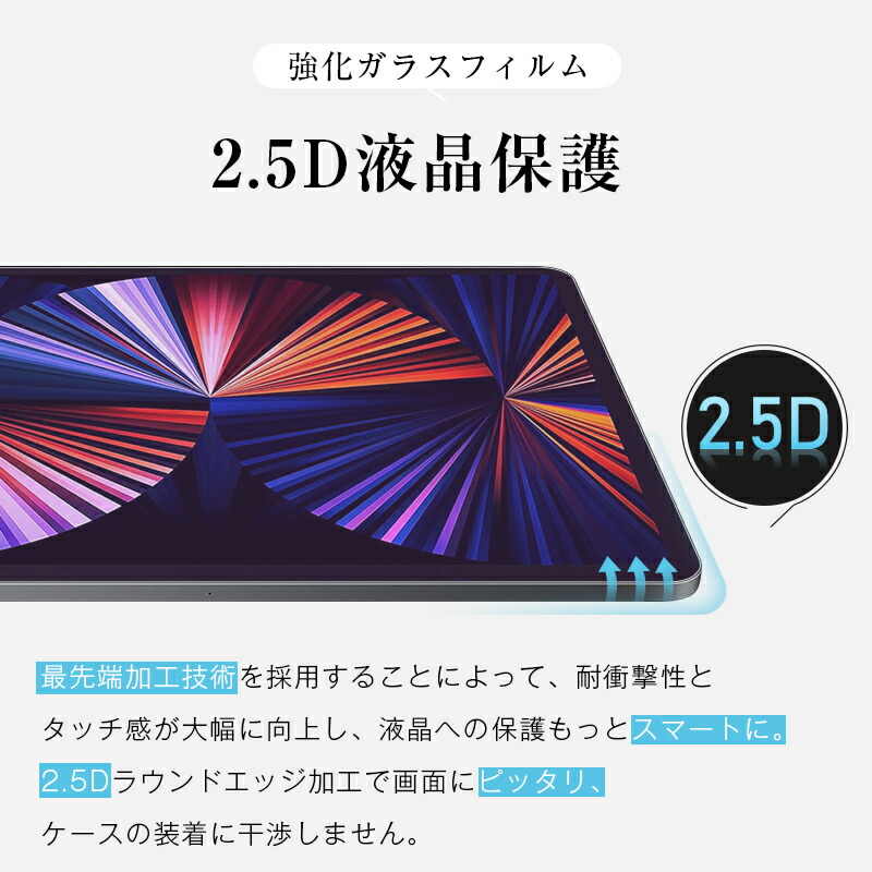 楽天市場】12.9インチ iPad Pro（第3/4/5/6世代） 強化ガラス保護