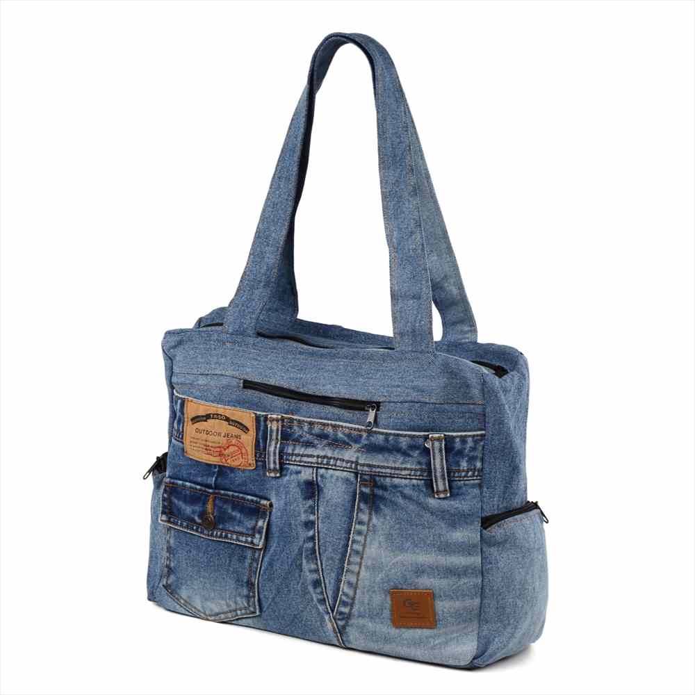 楽天市場】【クーポンあります！！】リメイク デニムバッグ DENIM