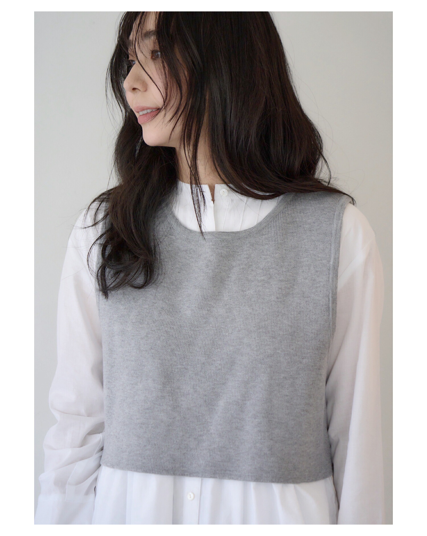 楽天市場】SHIORI×MERI ニットベスト＆フレアーブラウス : MERI