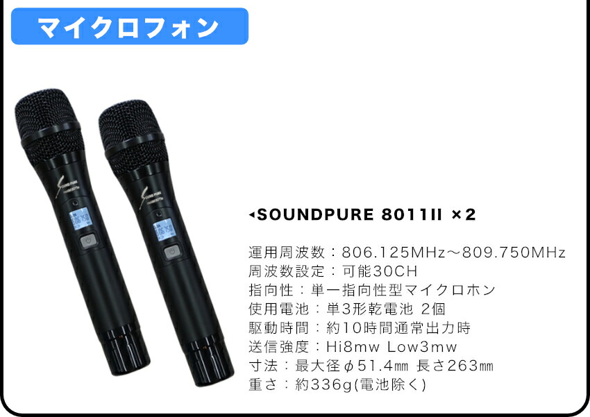 楽天市場】DAMカラオケスピーカーセット ワイヤレスマイク2本付き 自宅