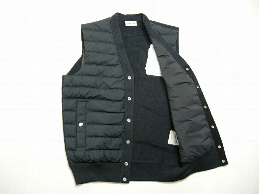 楽天市場】【MONCLER/モンクレール/GILET TRICOT/コットンニット切替