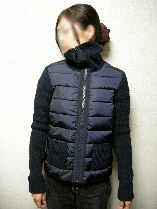楽天市場】【MONCLER/モンクレール/ニット切替ダウンジャケット