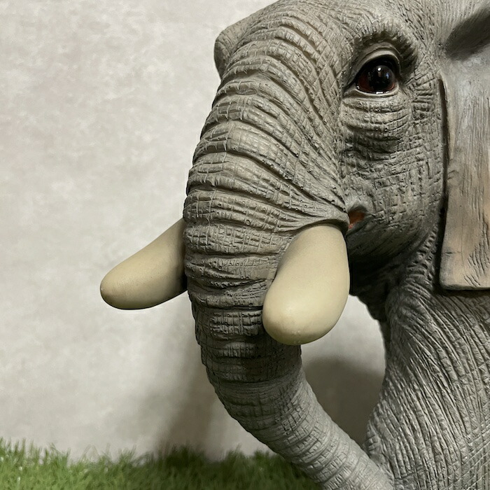 楽天市場】置物 ゾウ 象 中 高さ37cm 縁起物 風水 woobia ウービア
