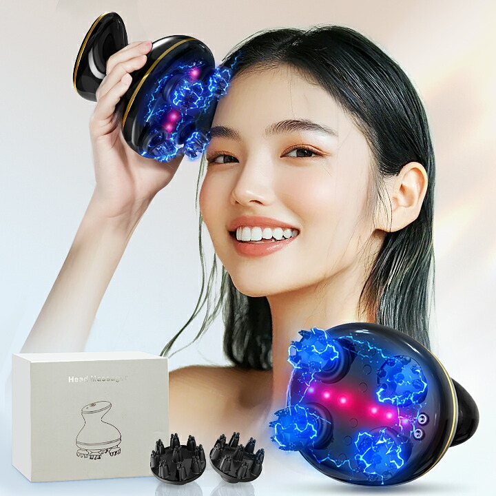 楽天市場】ヘッドスパ EMS 赤LED 頭皮マッサージ 頭皮ケア 防水 ヘッド