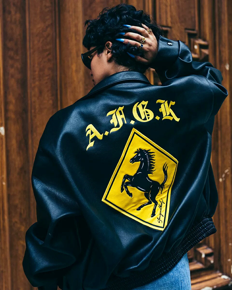 希少】NEIGHBORHOODアワードジャケットスタジャン牛革レザー