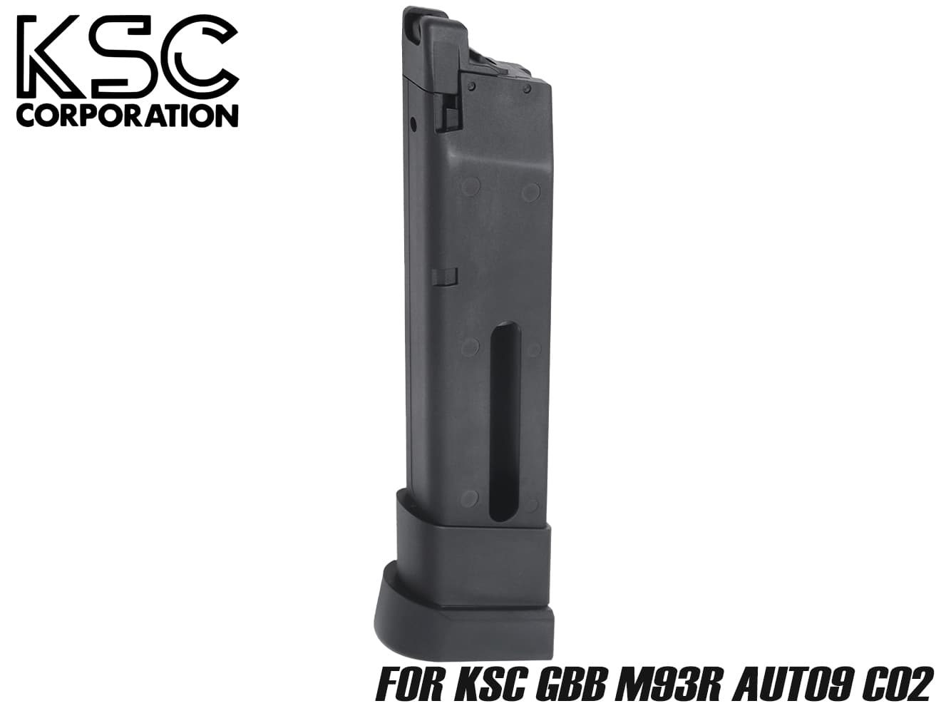 楽天市場】KSC GBB M93R オート9 36連 CO2マガジン◇ブラック BK