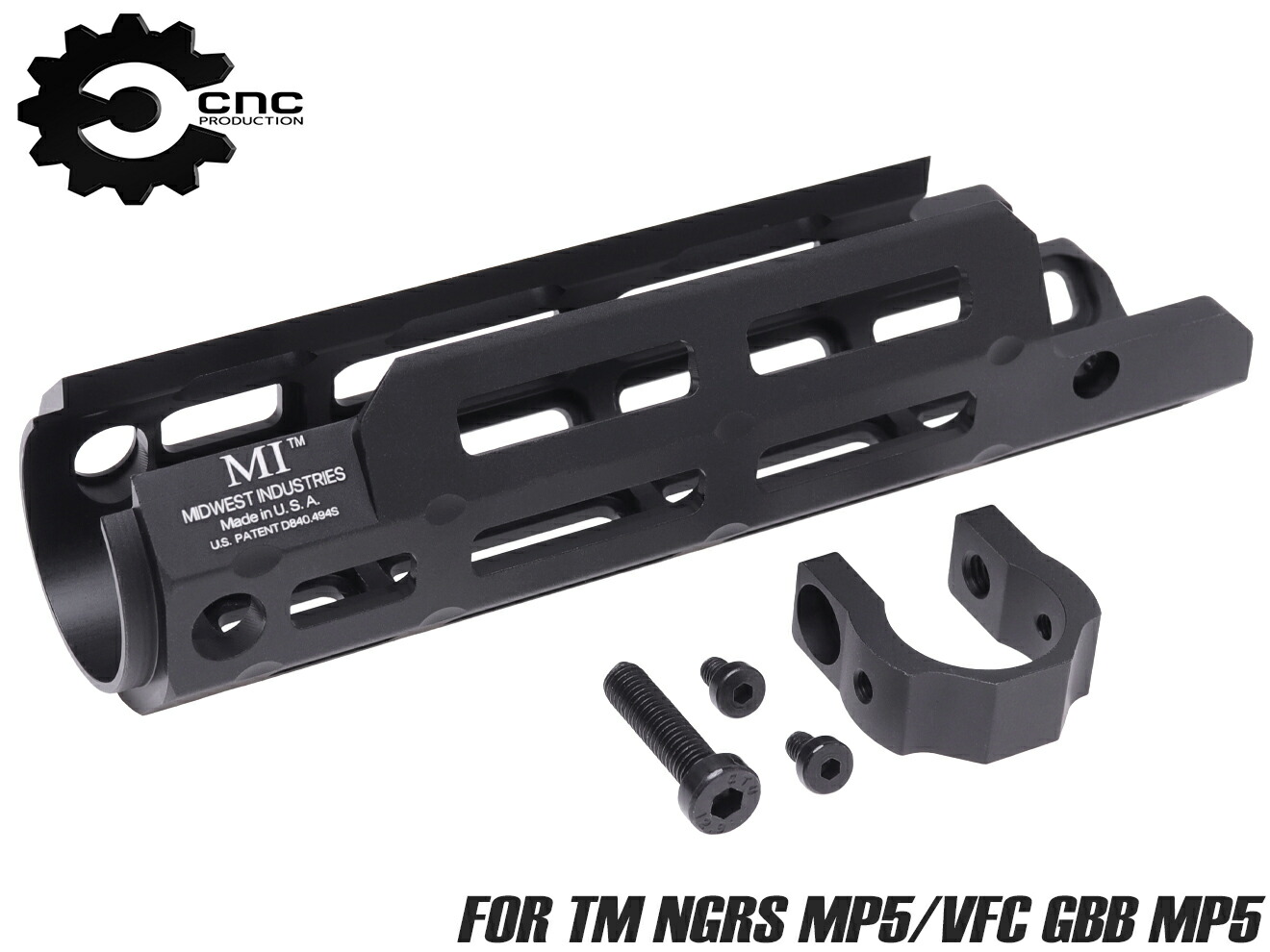 楽天市場】CNC Production アルミCNC MIスタイル M-LOK レールハンド