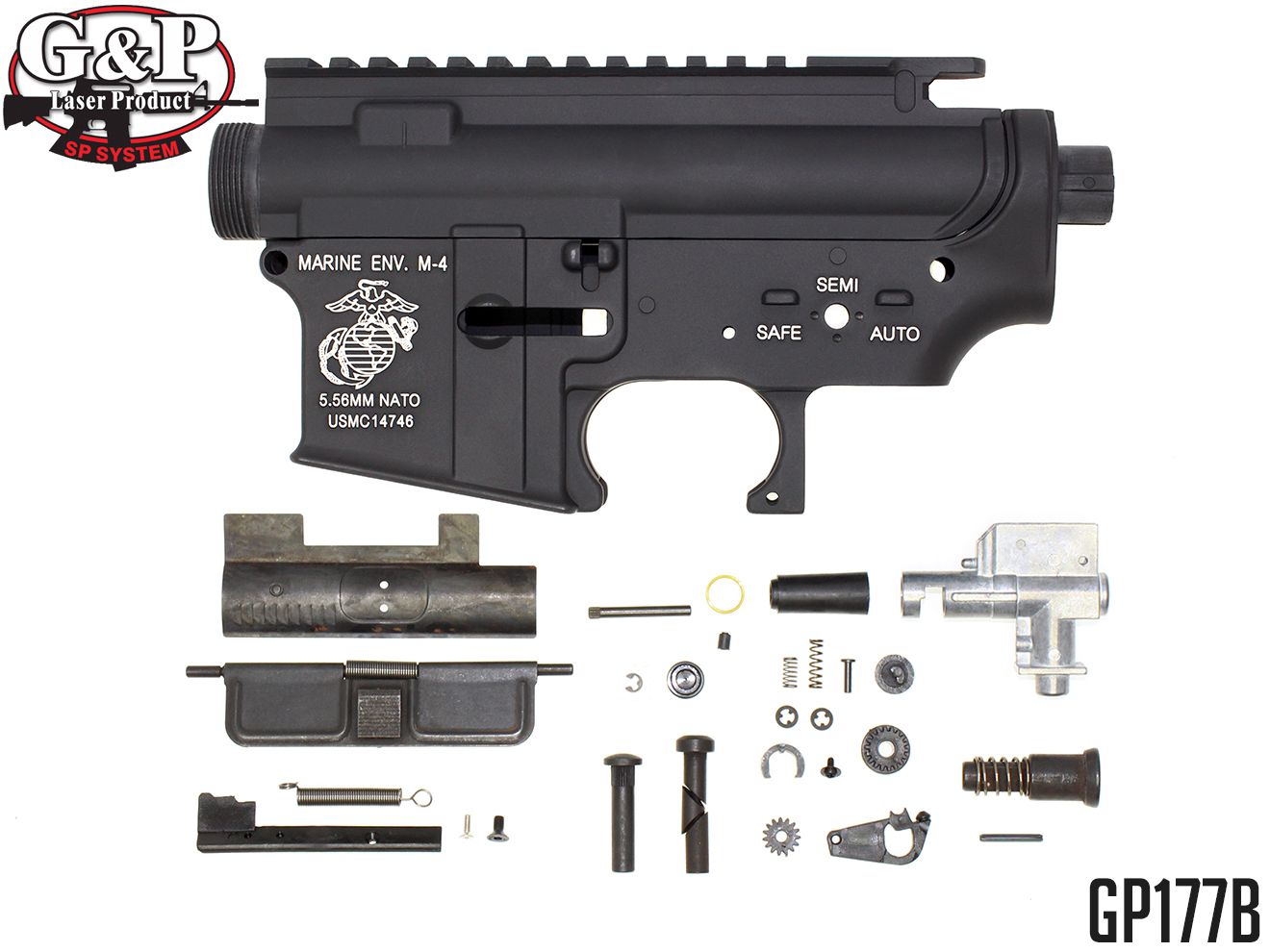 楽天市場】G&P製 GP177Bメタル・フレーム For M4（Marine） Bタイプ