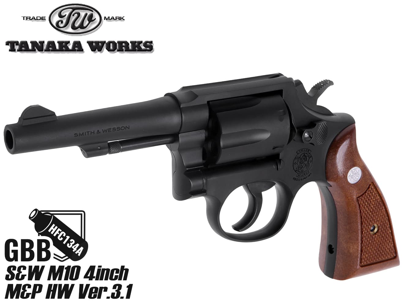 楽天市場】タナカワークス S&W M10 4inch M&P HW Ver.3.1 ガス◇本体