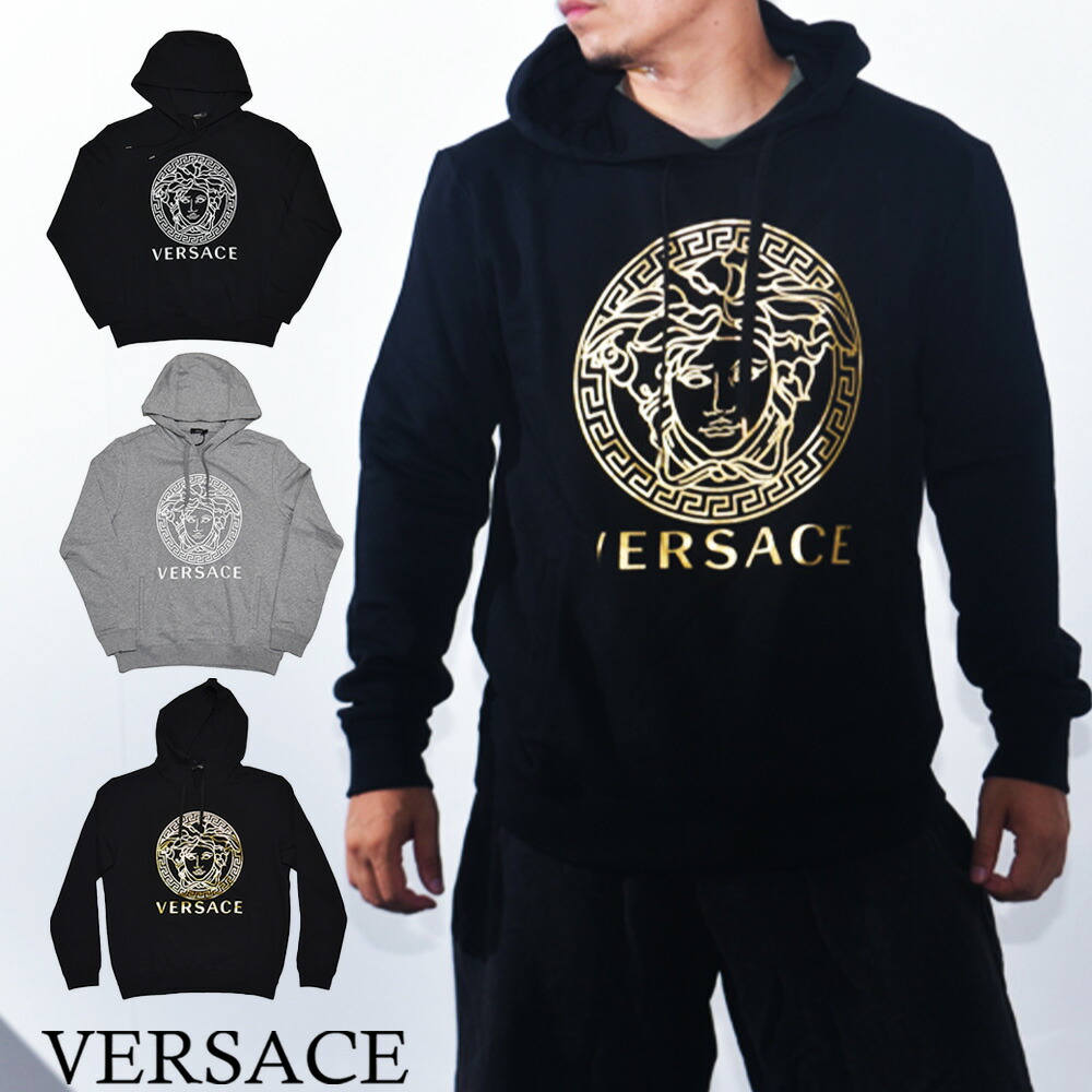 楽天市場】ヴェルサーチ パーカー メデューサ メンズ VERSACE フード