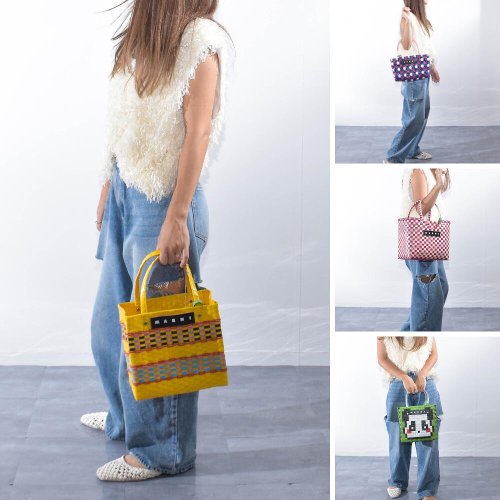 楽天市場】マルニ かごバッグ ミニバスケット バスケットバッグ