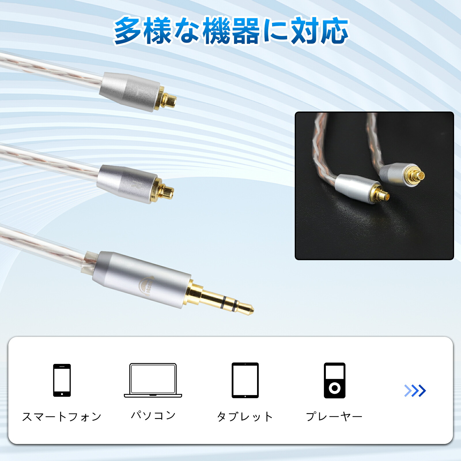 楽天市場】!okcsc リケーブル SENNHEISER ゼンハイザー IE300 ケーブル