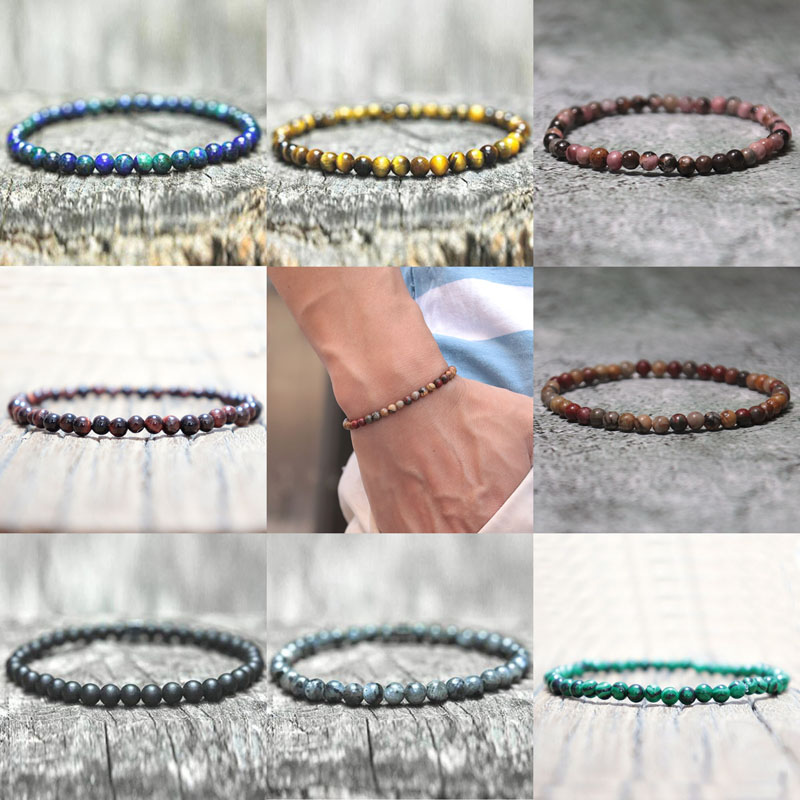 楽天市場】[天然石 数珠 ブレスレット 4mm〜5mm] ピカソストーンビーズ