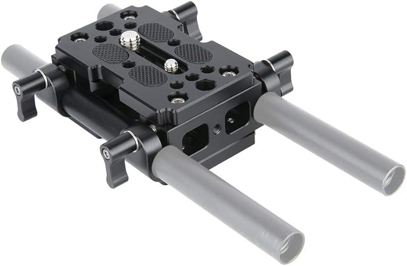 楽天市場】互換品汎用ベースプレート 15mmロッドクランプ付き 2個