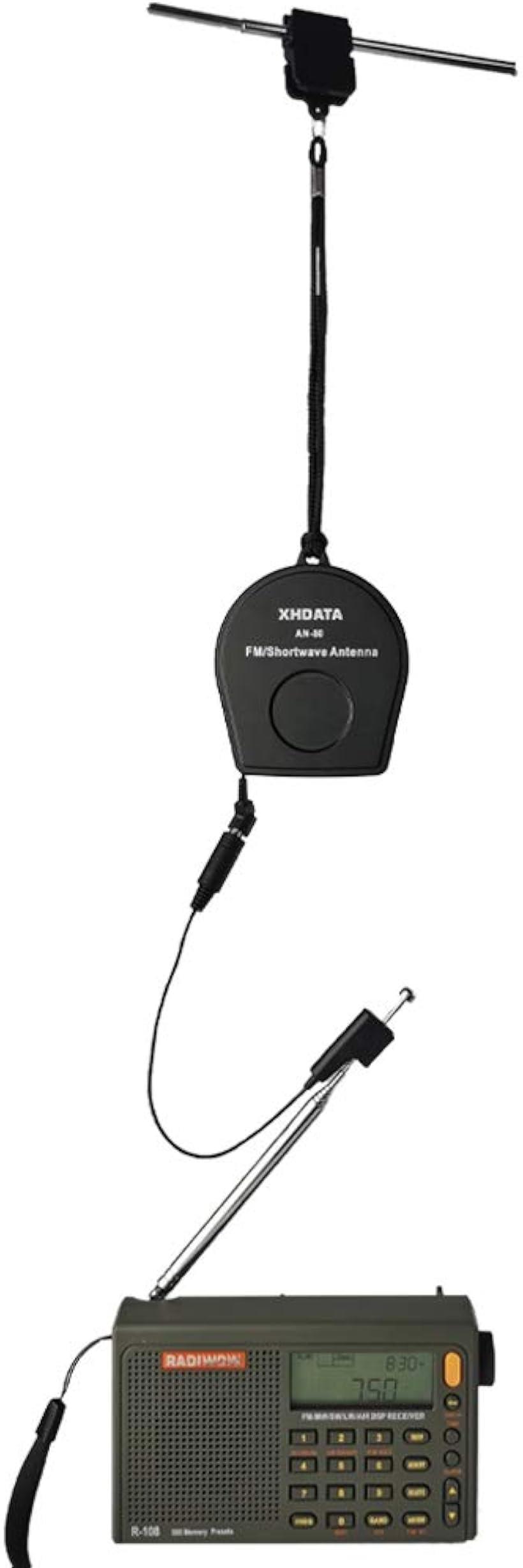 楽天市場】XHDATA AN-80 短波アンテナ FM SW 外付けアンテナ ホイップ