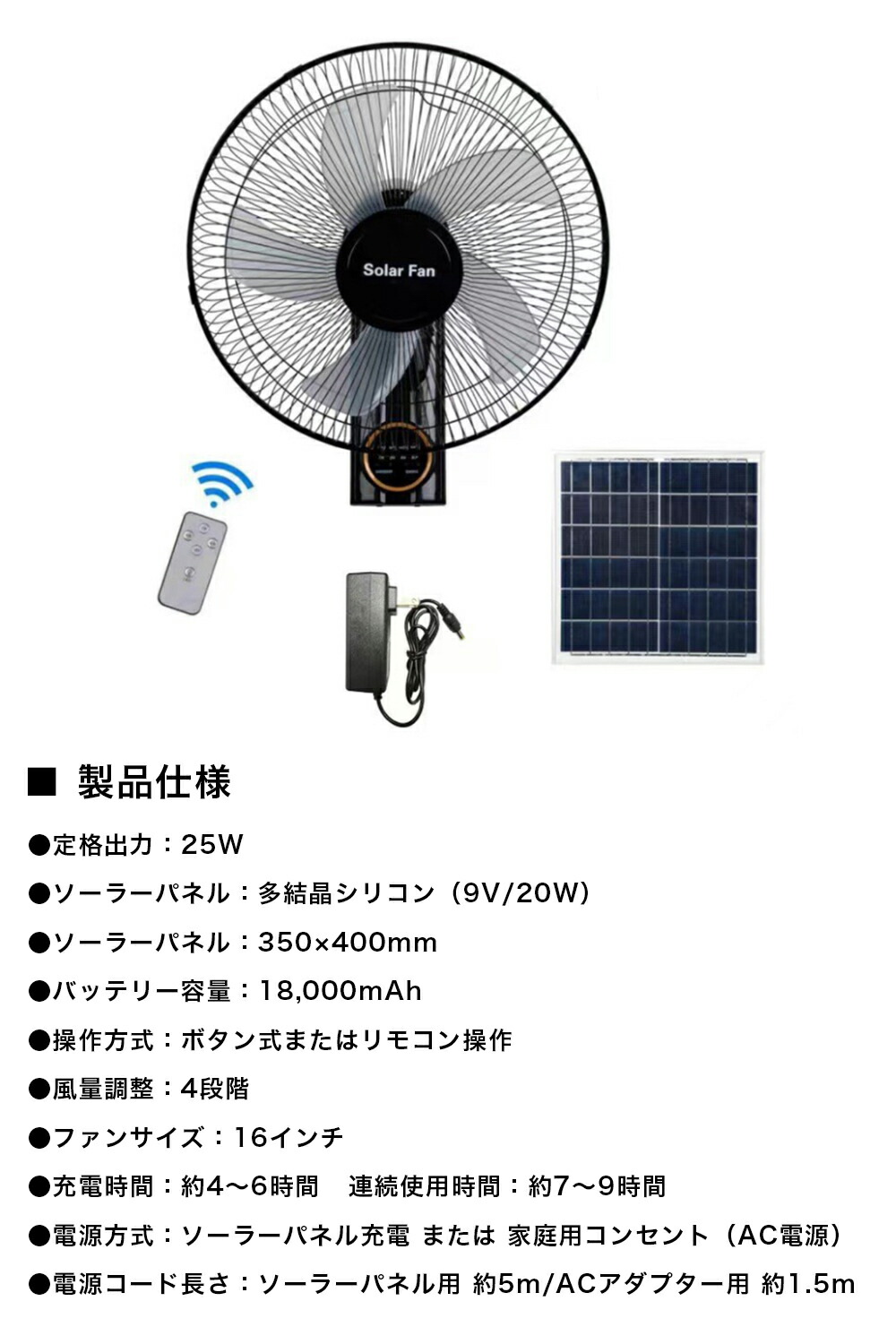 楽天市場】扇風機 ソーラーファン ソーラーパワーファン ソーラー