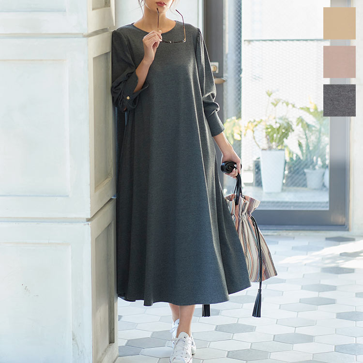 楽天市場】ジゴ袖カットソーフレアワンピース [E2690] レディース