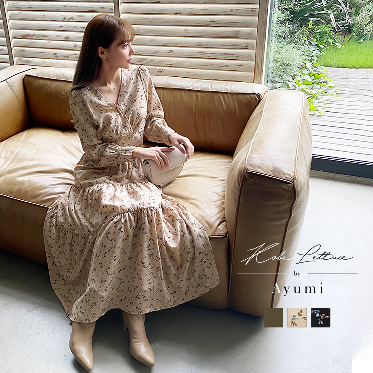 楽天市場】 [ 岡部あゆみさんコラボ ]ティアードワンピース [E2894