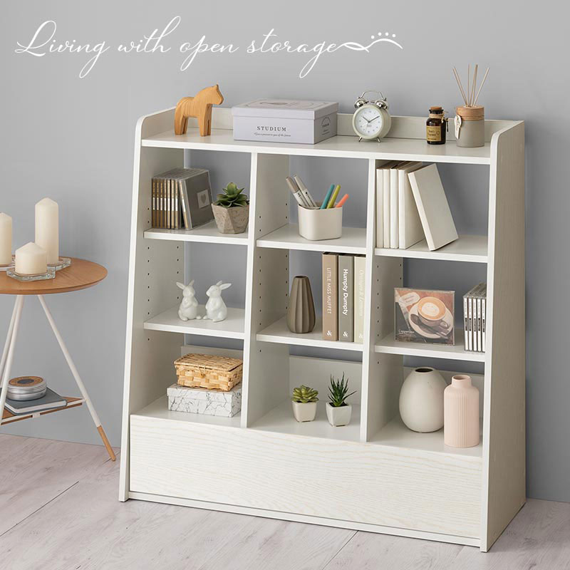 楽天市場】収納ラック 棚 オープン本棚 マガジンラック ディスプレイ