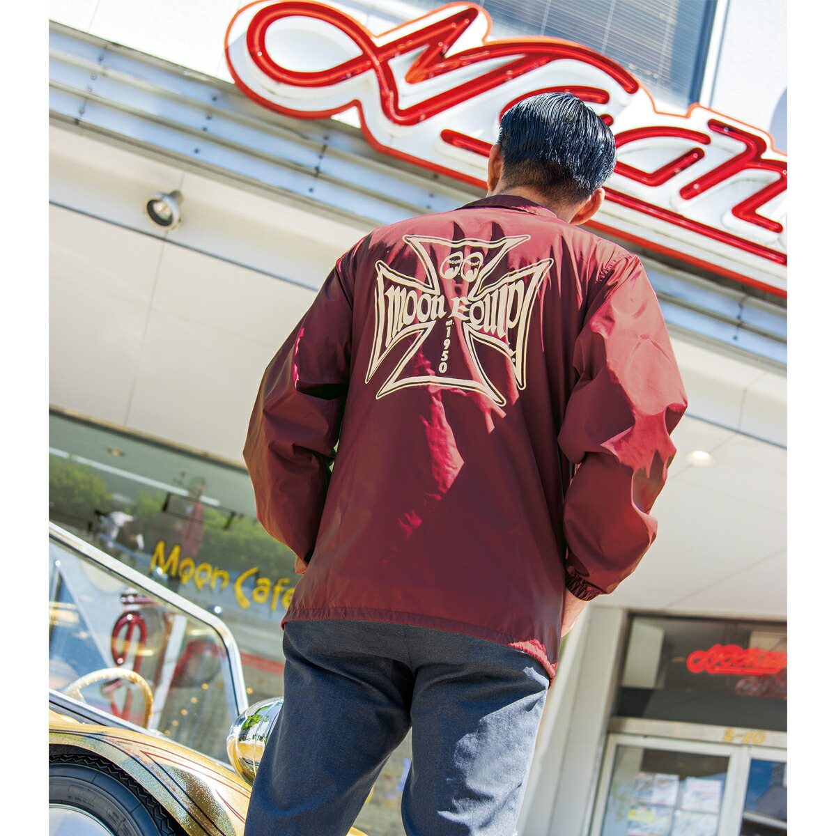 楽天市場】ムーンアイズ MOON Equipped Iron Cross コーチ ジャケット