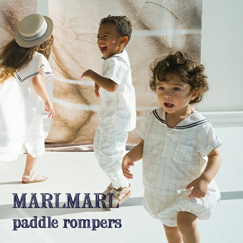 楽天市場】【2サイズ/3色】MARLMARL マールマール：paddle rompers