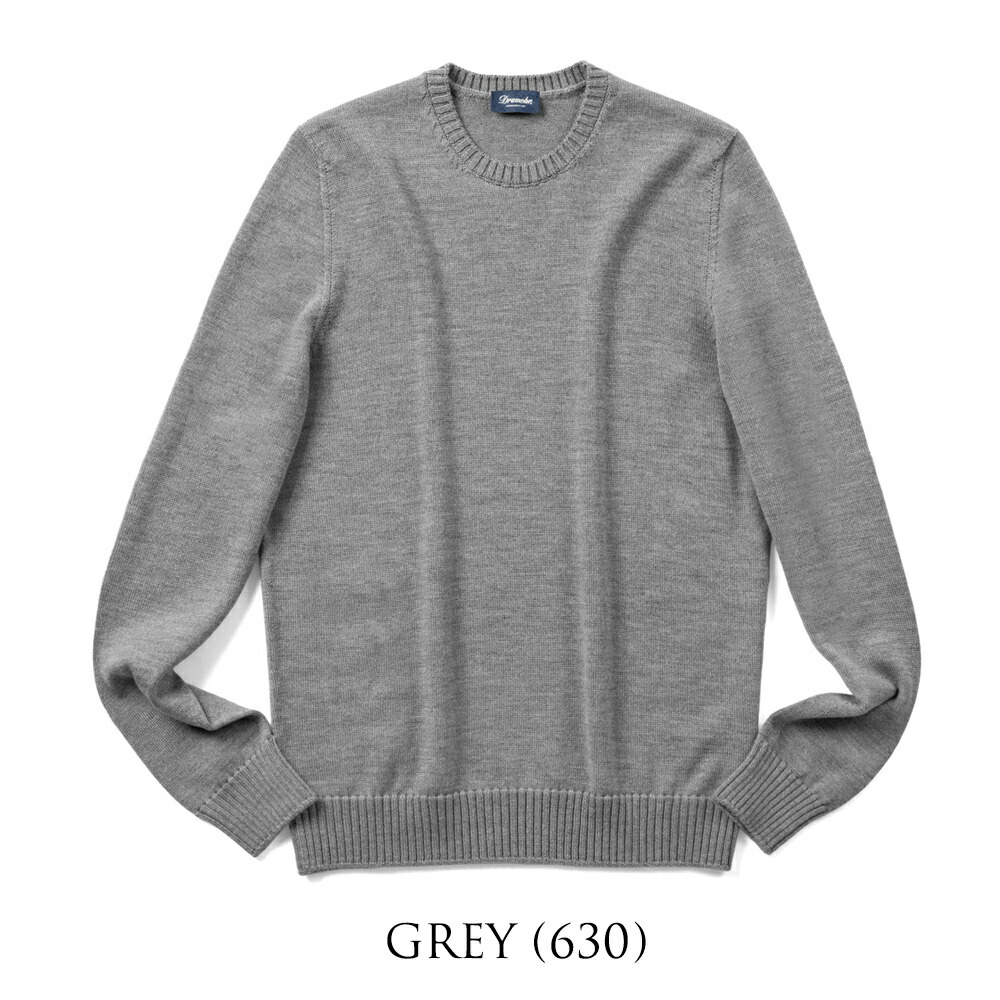 楽天市場】ドルモア DRUMOHR ニット クルーネック ミドルゲージ M103