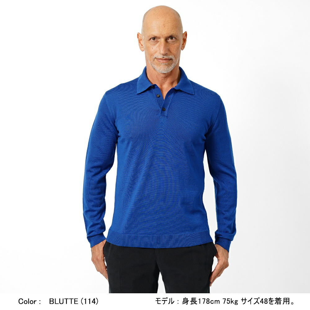 楽天市場】ロベルトコリーナ roberto collina 長袖 ニットポロ 1004